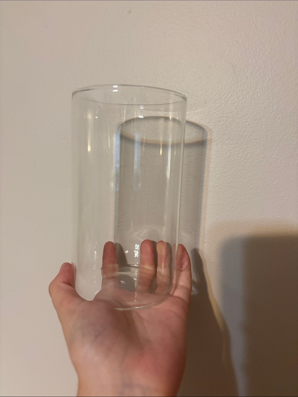 12x Clear Glass Cylinder Candle Holder or Vase - Modern Minimalist Home Accents